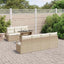 Havesofa Sæt med opbevaring 8 pcs Beige og creme polyrattan