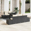 Sofa Sæt med pude 6 pcs Sort og Cream polyrattan