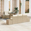 Sofa Sæt med pude 6 pcs Beige og creme polyrattan