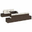 Sofa Sæt med pude 8 pcs Brun og Creme polyrattan