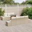 Sofa Sæt med pude 8 pcs Beige og creme polyrattan
