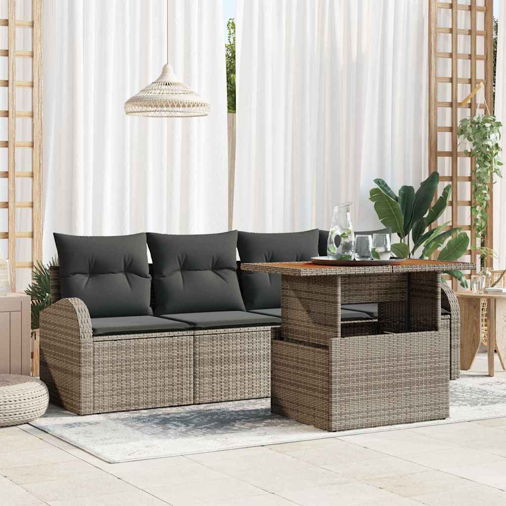 Havesofa Sæt 5 pcs Grå