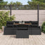 Havesofa Sæt 5 pcs Sort