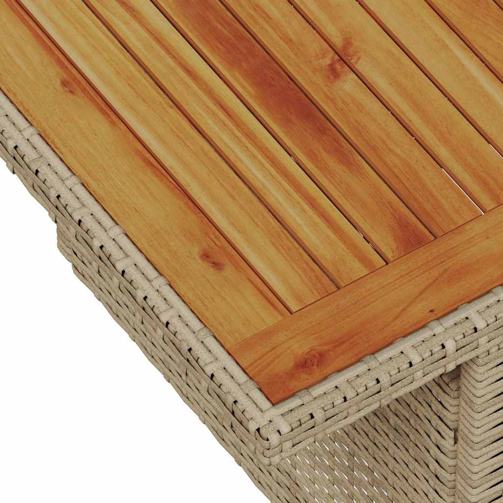 Havesofa Sæt med pude 7 pcs beige og lysegrå