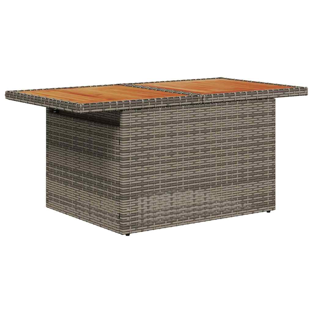 Havesofa Sæt med pude 5 pcs grå og marineblå