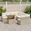 Have Spisebordssæt med pude 9 pcs Beige og creme