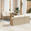 Havesofa Sæt 7 stk. Beige og creme