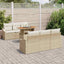 Havesofa Sæt 7 stk. Beige og creme