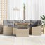 Havesofa Sæt 7 stk. Beige og grå