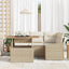 Havesofa Sæt 5 stk. Beige og creme