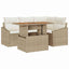 Havesofa Sæt 5 stk. Beige og creme