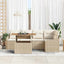 Havesofa Sæt 6 stk. Beige og creme