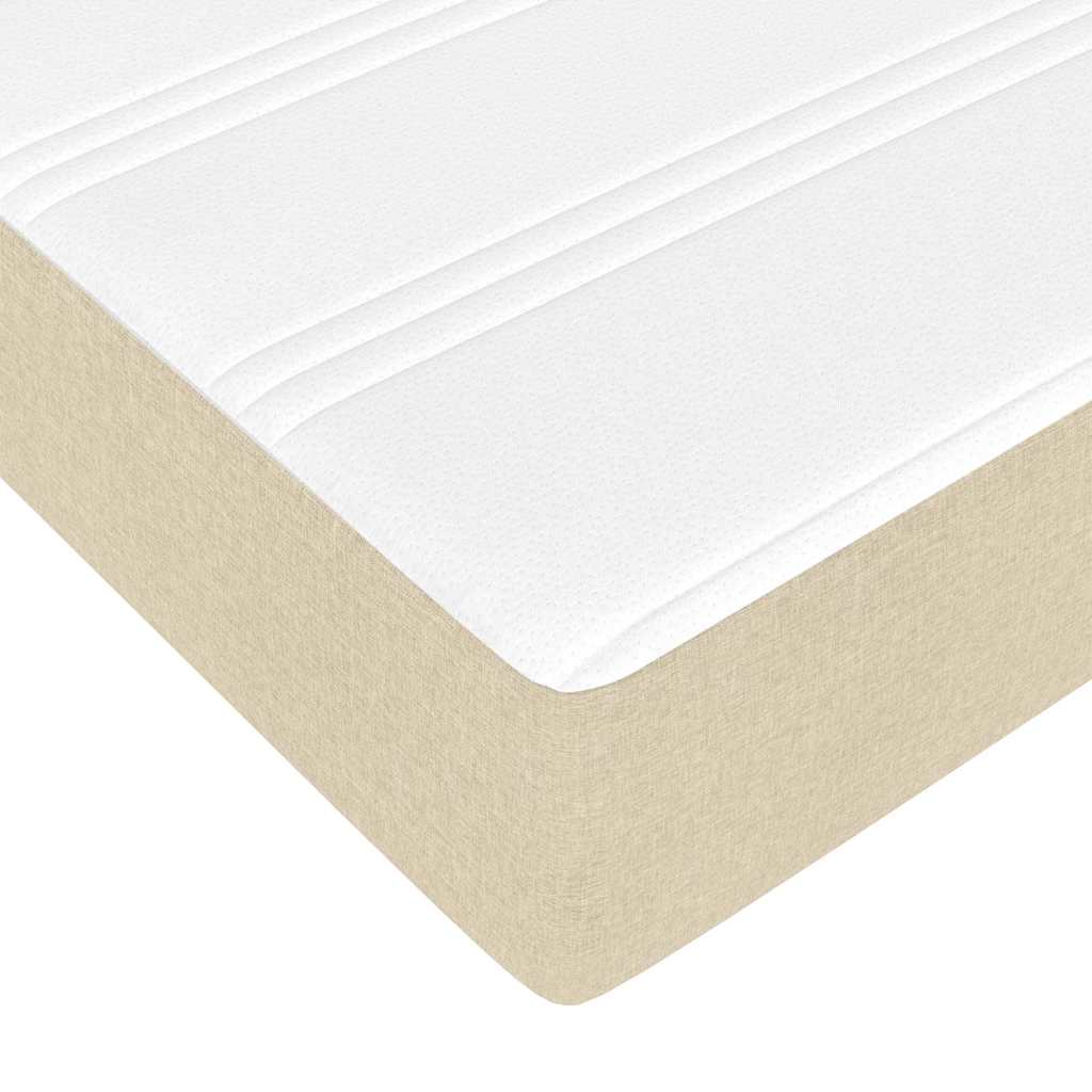 Sengestel Creme 90 x 200 cm Stof
