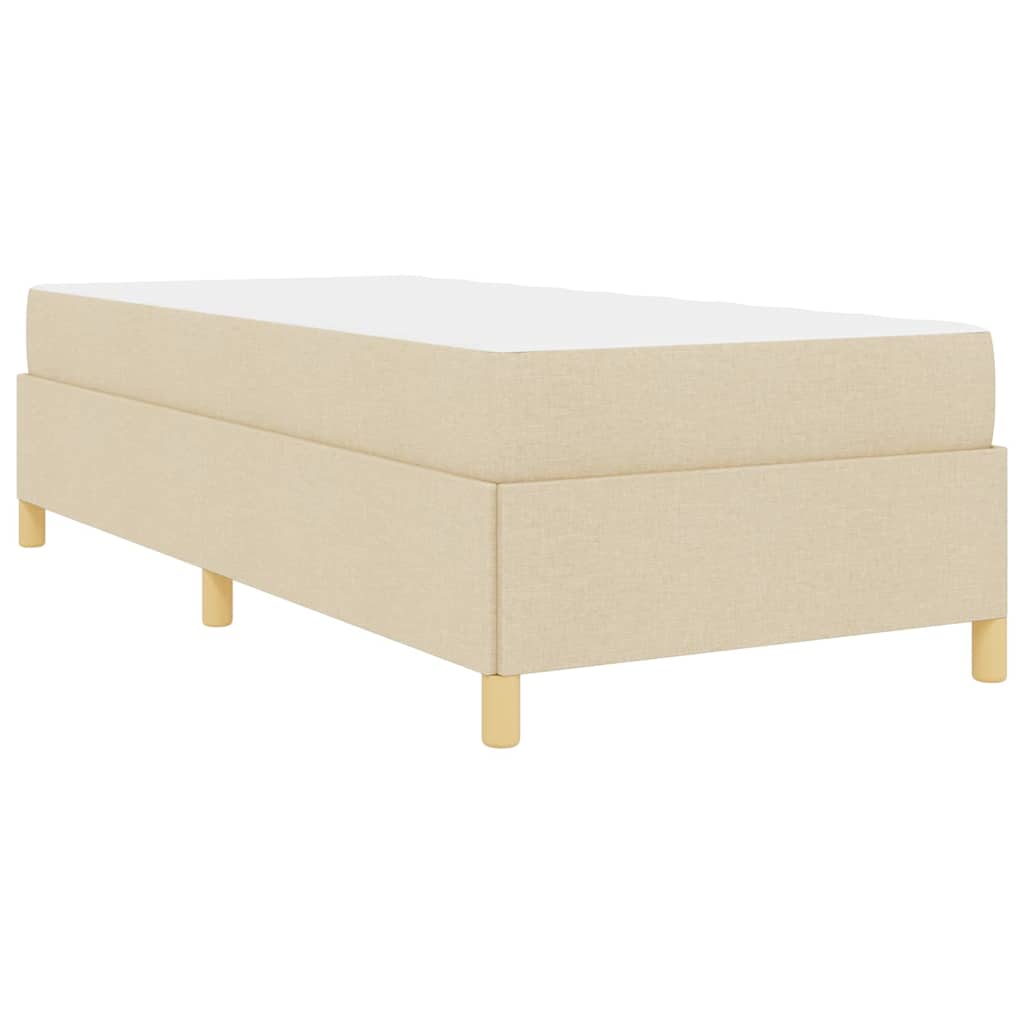 Sengestel Creme 90 x 200 cm Stof