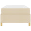 Sengestel Creme 90 x 200 cm Stof