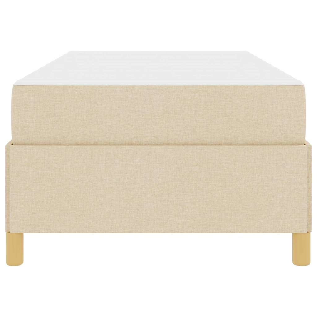 Sengestel Creme 90 x 200 cm Stof