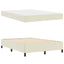 Sengestel med madras Creme 160 x 200 cm Stof