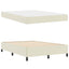 Sengestel med madras Creme 160 x 200 cm Stof