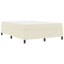Sengestel med madras Creme 160 x 200 cm Stof
