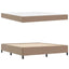 Sengestel med madras Cappuccino 180 x 200 cm Stof