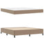 Sengestel med madras Cappuccino 180 x 200 cm Stof