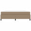 Sengestel med madras Cappuccino 180 x 200 cm Stof