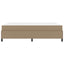 Sengestel med madras Cappuccino 180 x 200 cm Stof