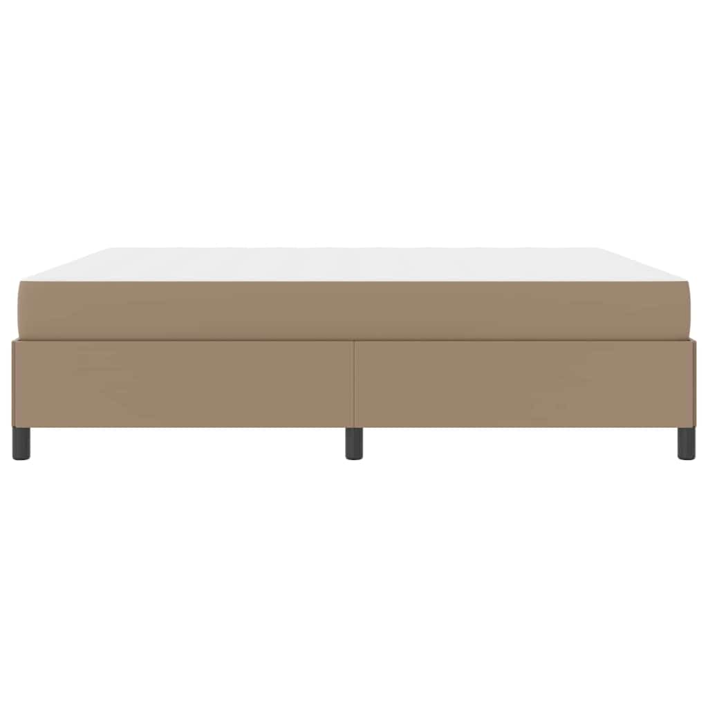 Sengestel med madras Cappuccino 180 x 200 cm Stof