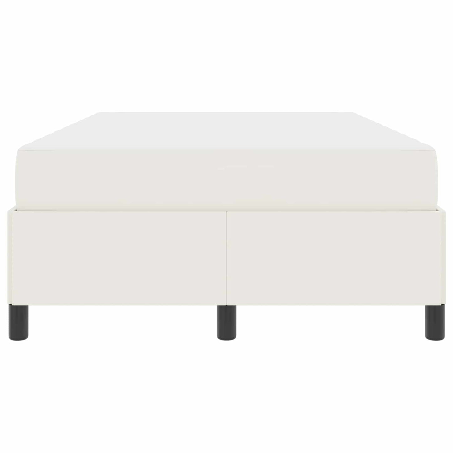 Sengestel med madras Creme 120 x 200 cm Stof