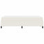 Sengestel med madras Creme 120 x 200 cm Stof