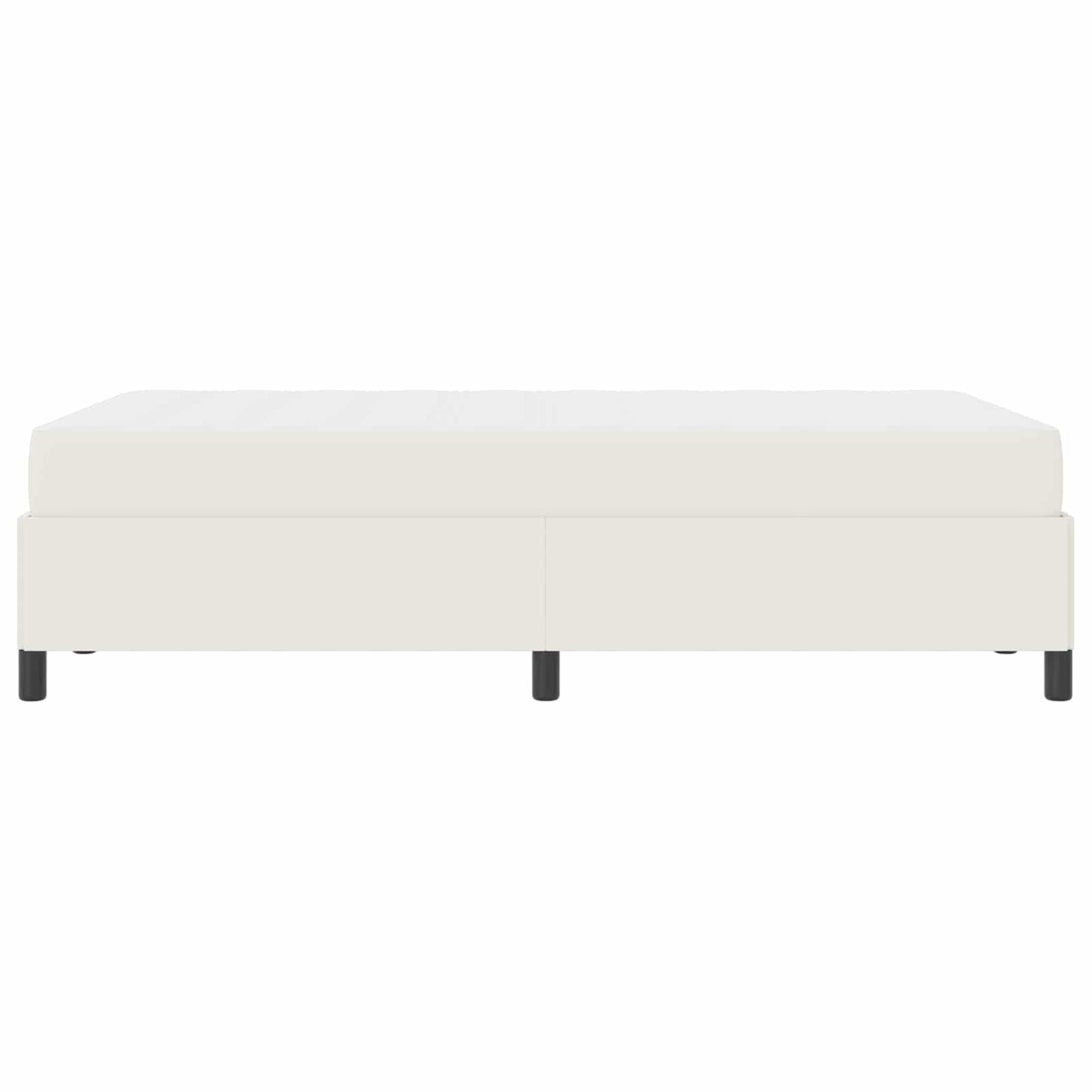 Sengestel med madras Creme 120 x 200 cm Stof