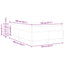 Sengestel med madras Creme 120 x 200 cm Stof