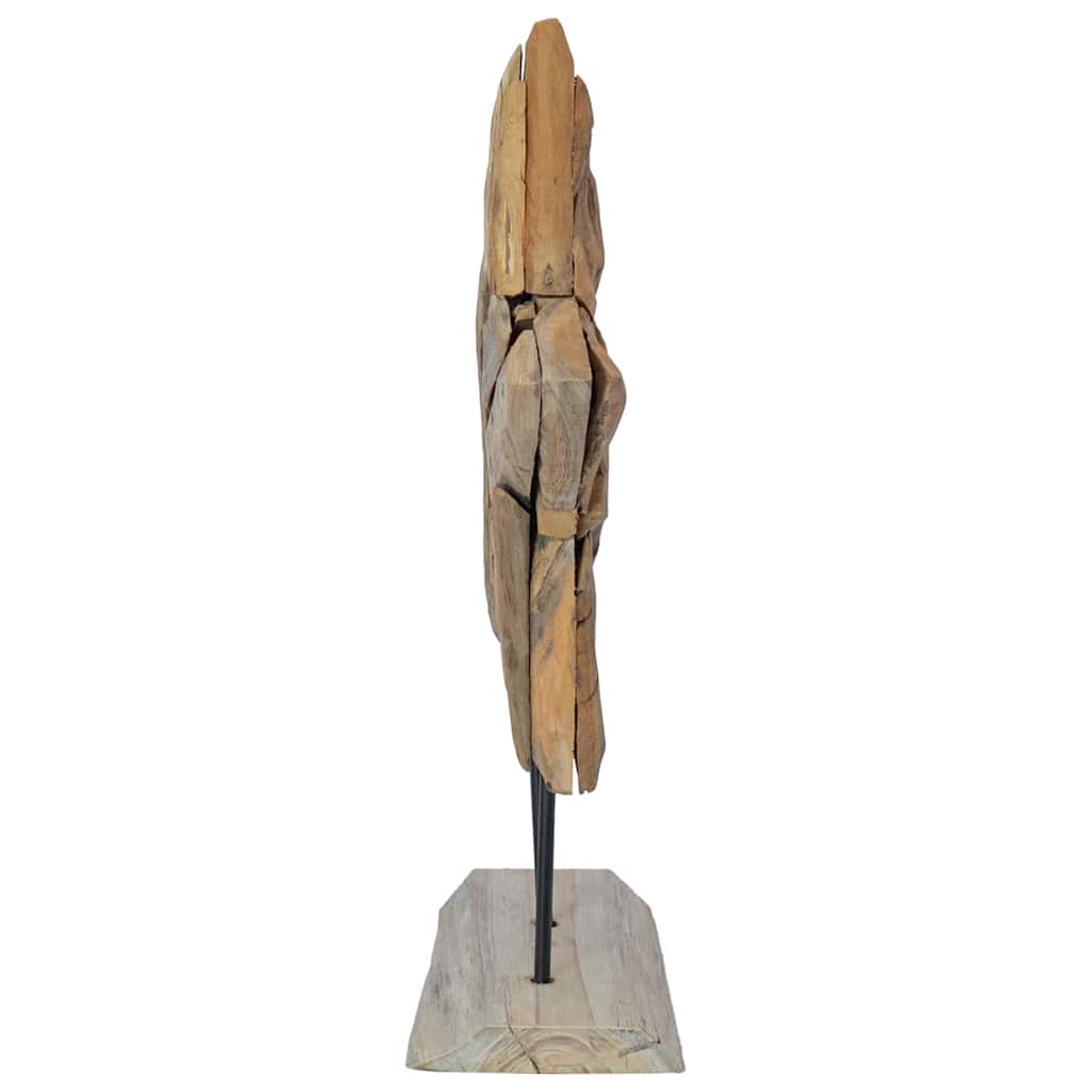 Jule Stjernen Brun 43,5 x 13,5 x 59 cm Massiv Teaktræ