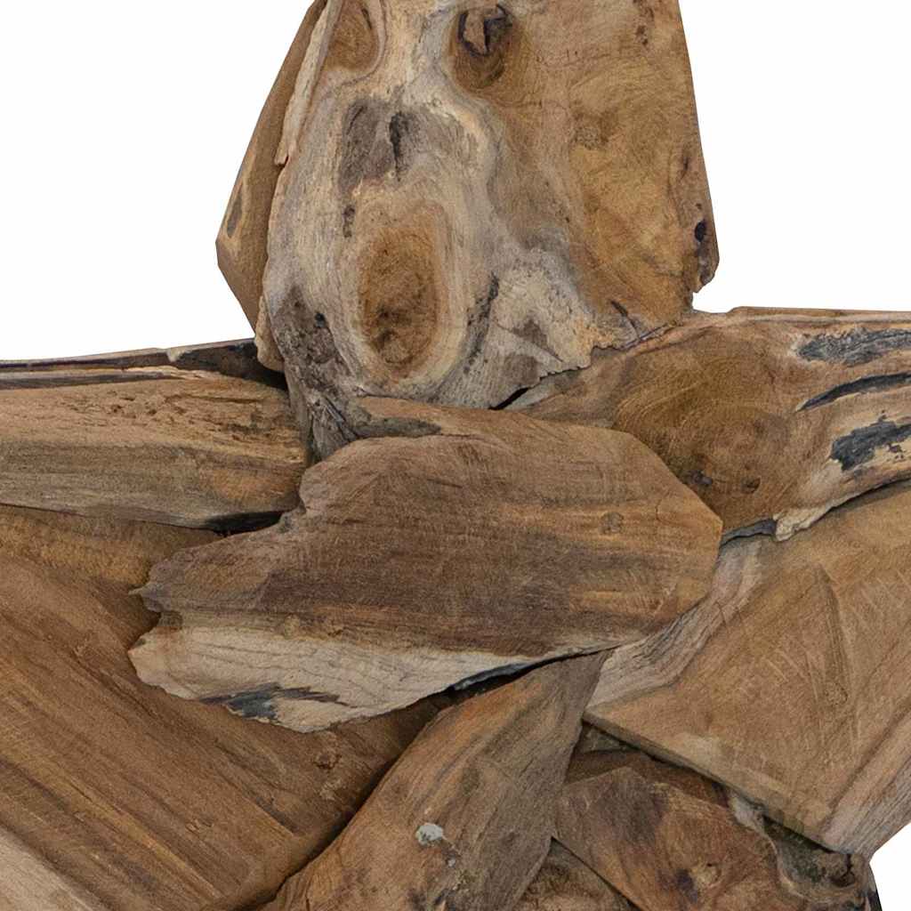 Jule Stjernen Brun 59,5 x 18 x 74 cm Massiv Teaktræ