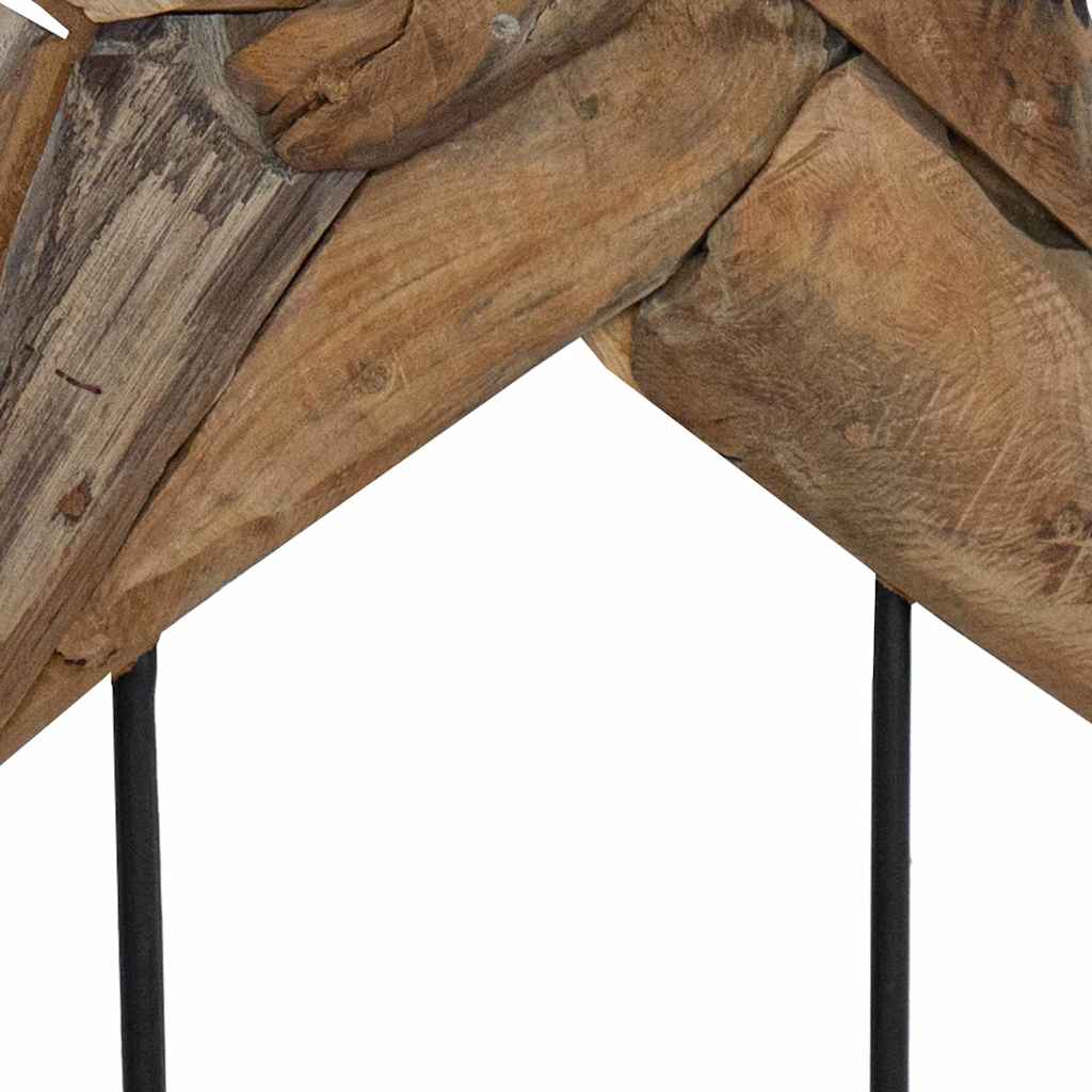 Jule Stjernen Brun 59,5 x 18 x 74 cm Massiv Teaktræ