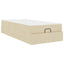Sengeramme med madras 2 stk. Creme Stof