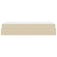 Sengeramme med madras 2 stk. Creme Stof