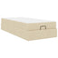 Sengeramme med madras 2 stk. Creme Stof