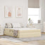 Seng med opbevaring og madras Creme 140 x 190 cm Polyester