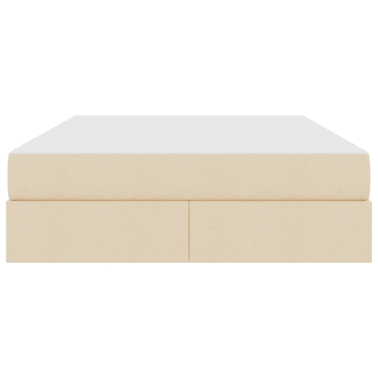 Seng med opbevaring og madras Creme 140 x 190 cm Polyester