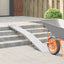Foldbar rampe 200kg pr. rampe Sølv 186 x 23 x 4,5 cm