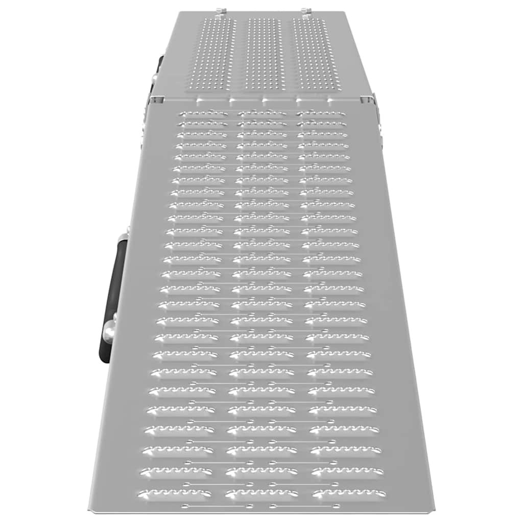 Foldbar rampe 200kg pr. rampe Sølv 186 x 23 x 4,5 cm