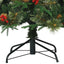 Kunstigt Hinged Juletræ med stativ Grøn 210 cm PVC, PE og Stål