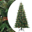 Kunstigt Hinged Juletræ med stativ Grøn 210 cm PVC, PE og Stål