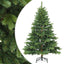 Kunstigt Hinged Juletræ med stativ Grøn 150 cm PVC, PE og stål