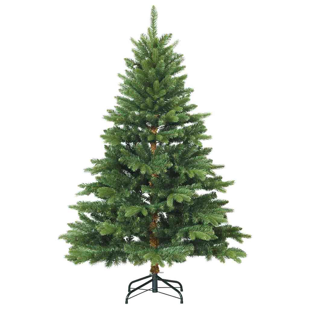 Kunstigt Hinged Juletræ med stativ Grøn 150 cm PVC, PE og stål