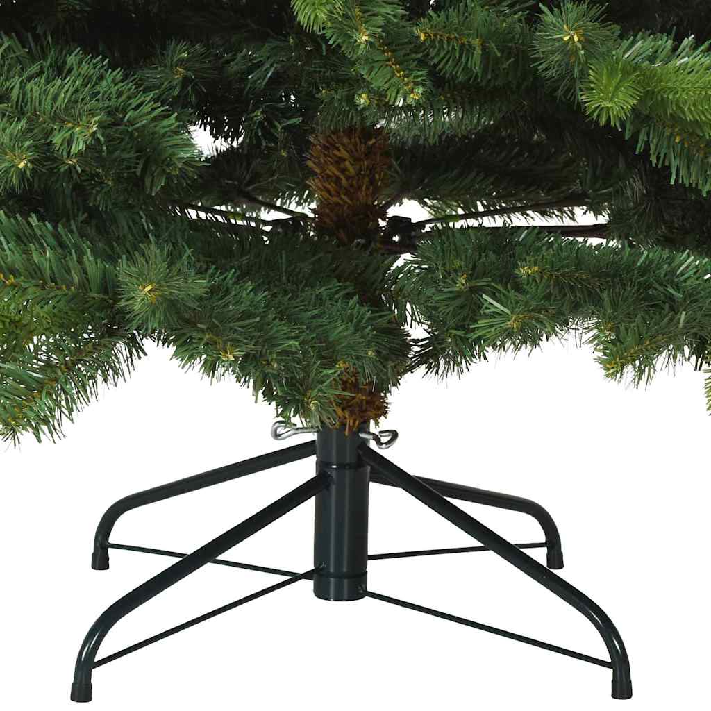 Kunstigt Hinged Juletræ med stativ Grøn 180 cm PVC, PE og stål