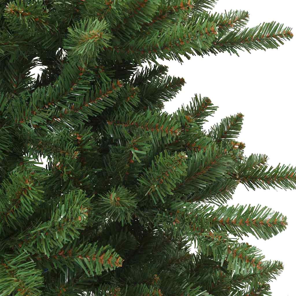 Kunstigt Hinged Juletræ med stativ Grøn 150 cm PVC, stål