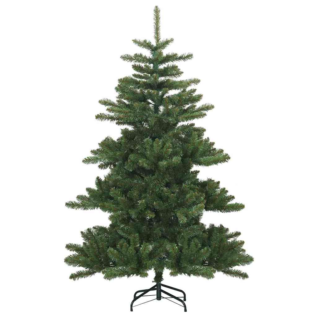 Kunstigt Hinged Juletræ med stativ Grøn 150 cm PVC, stål