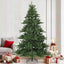 Kunstigt Hinged Juletræ med stativ Grøn 210 cm PVC, stål
